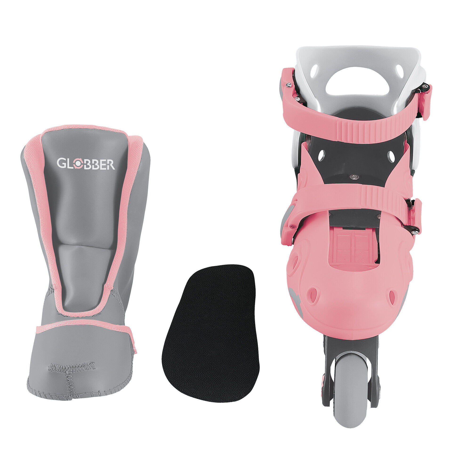 GLOBBER Kinder-Inliner 2-in-1 Pastellrosa 12/14