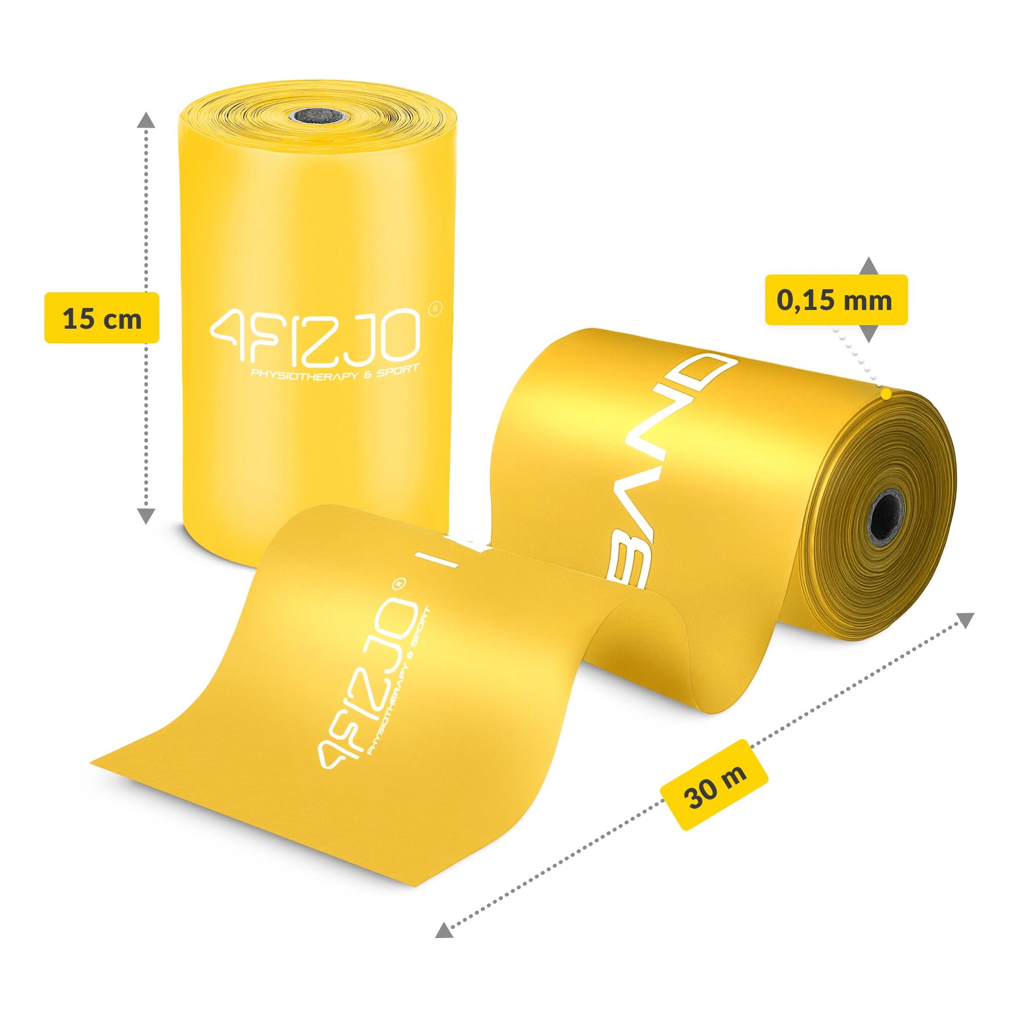 Reha-Band FLAT BAND 30m Rehabilitationsband - Profi-Latexband für Physiotherapie 2/7
