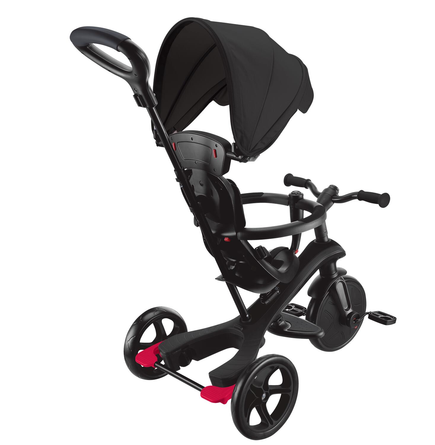 Evolutiedriewieler voor baby EXPLORER 4-in-1 - Zwart 14/14