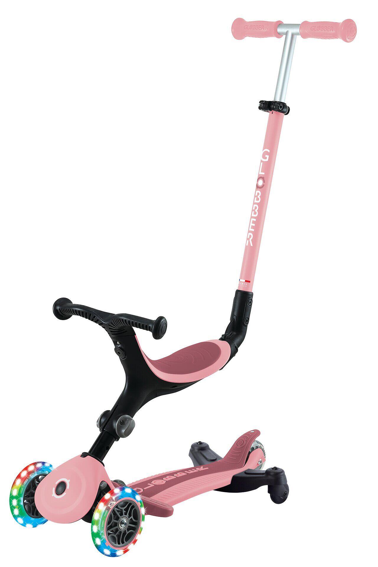 Trottinette évolutive GO-UP ACTIVE LIGHTS 360 - Rose pastel 9/15