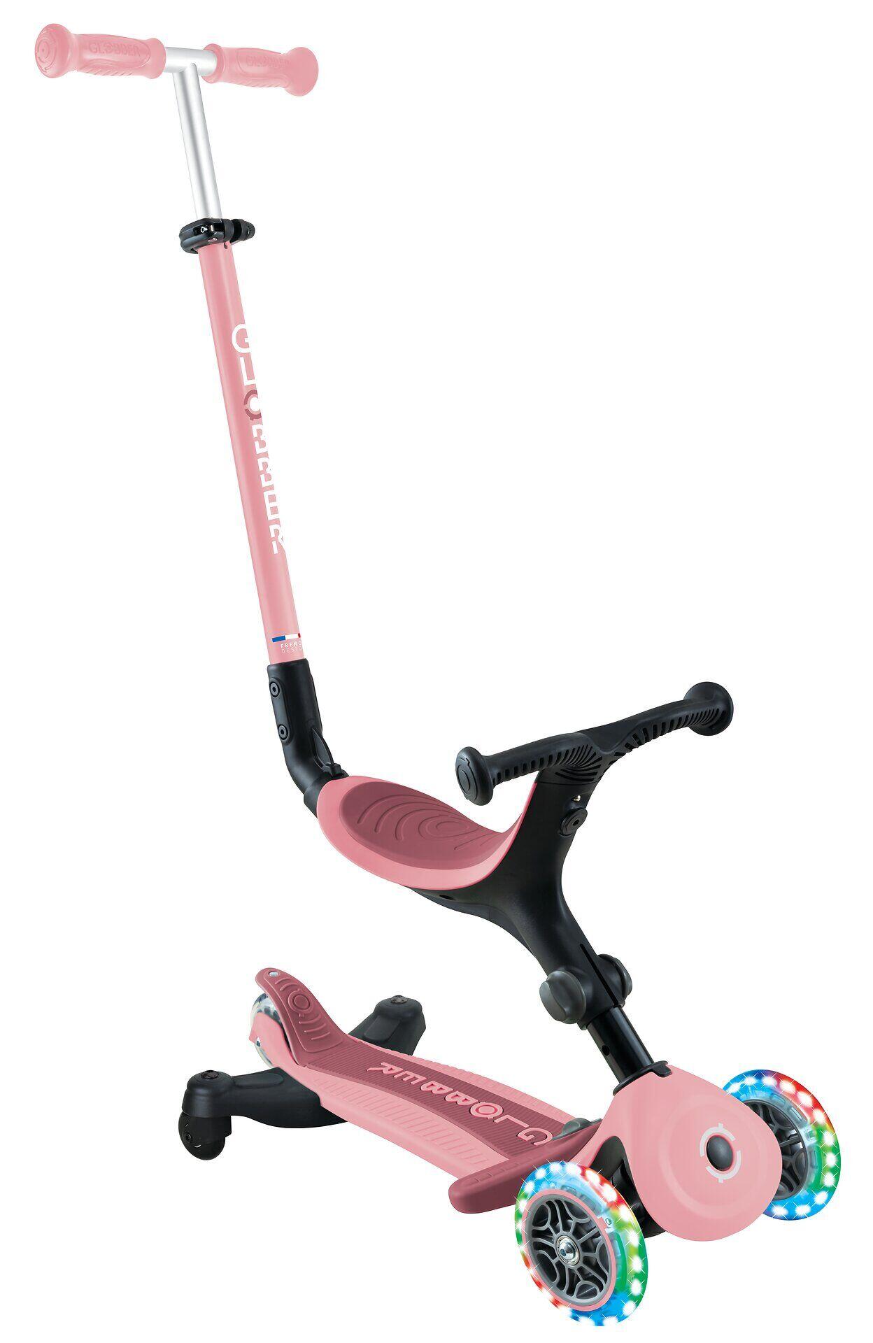 Trottinette évolutive GO-UP ACTIVE LIGHTS 360 - Rose pastel 11/15