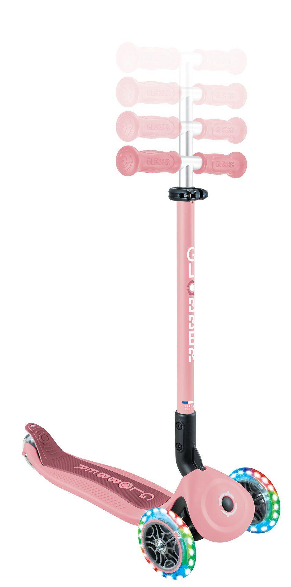 Trottinette évolutive GO-UP ACTIVE LIGHTS 360 - Rose pastel 13/15