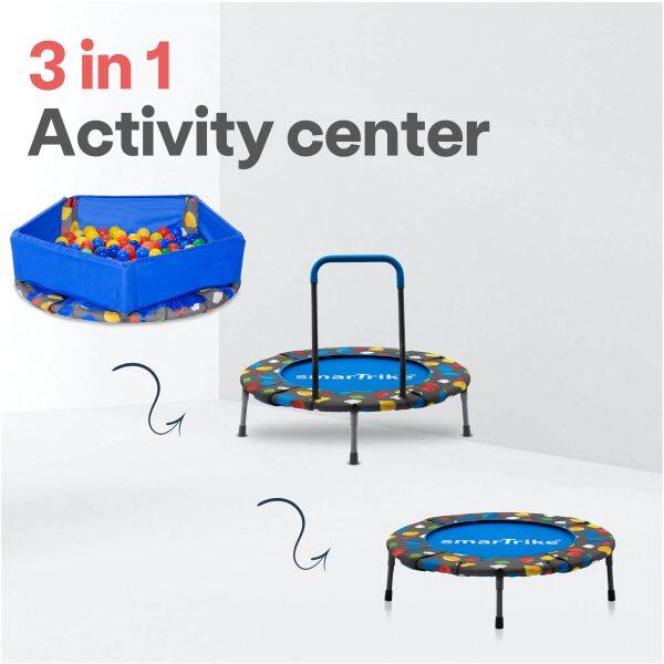 Trampoline Activity Center 3in1 Blue 2/7