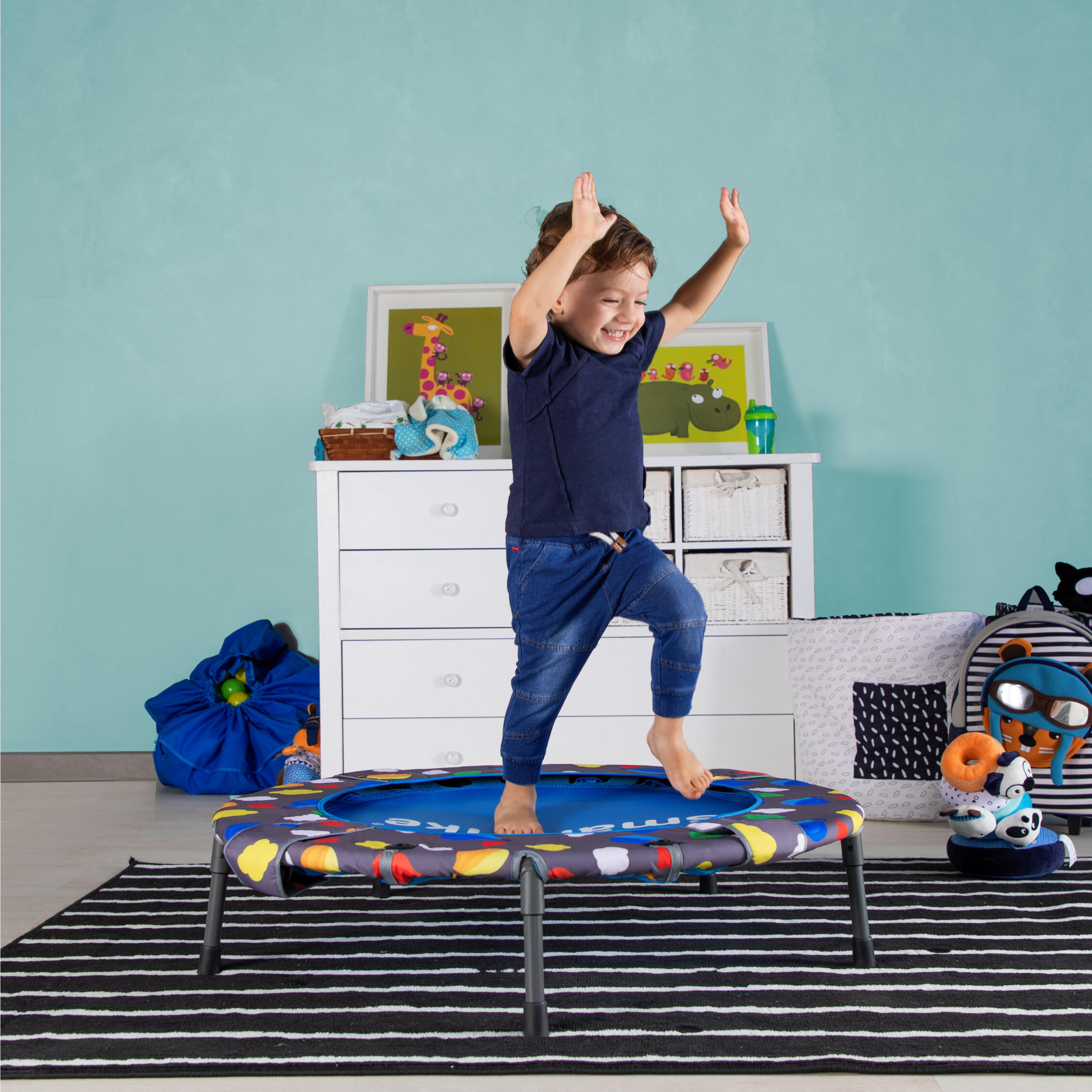 Trampoline Activity Center 3in1 Blue 7/7