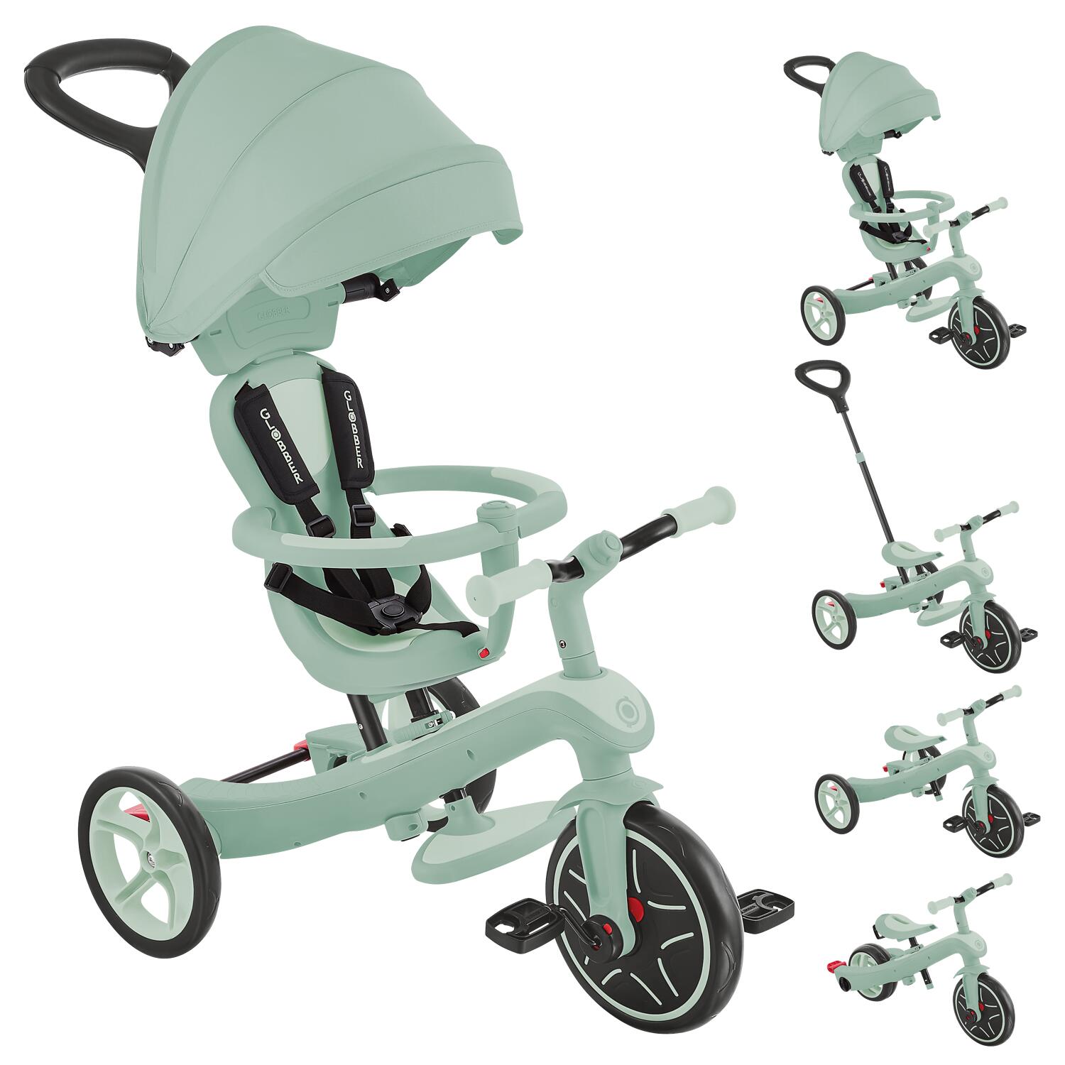 Tricycle évolutif EXPLORER 4 en 1 DELUXE ECO - Vert Pistache 2/7
