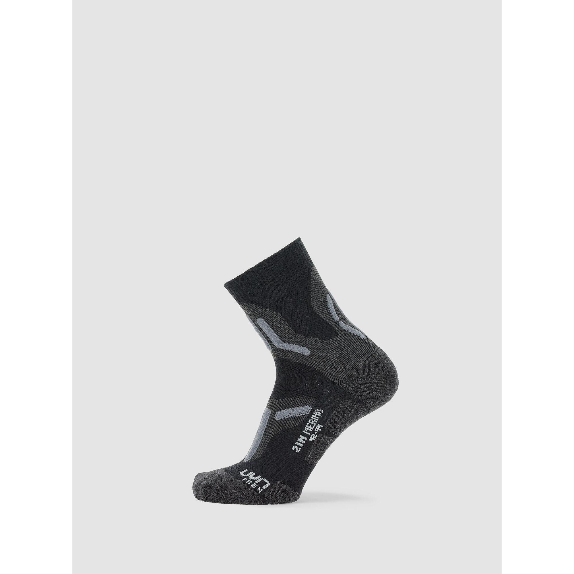 Uyn - Trekking 2in Merino Socks - Chaussettes - Noir - 42/44 - Decathlon
