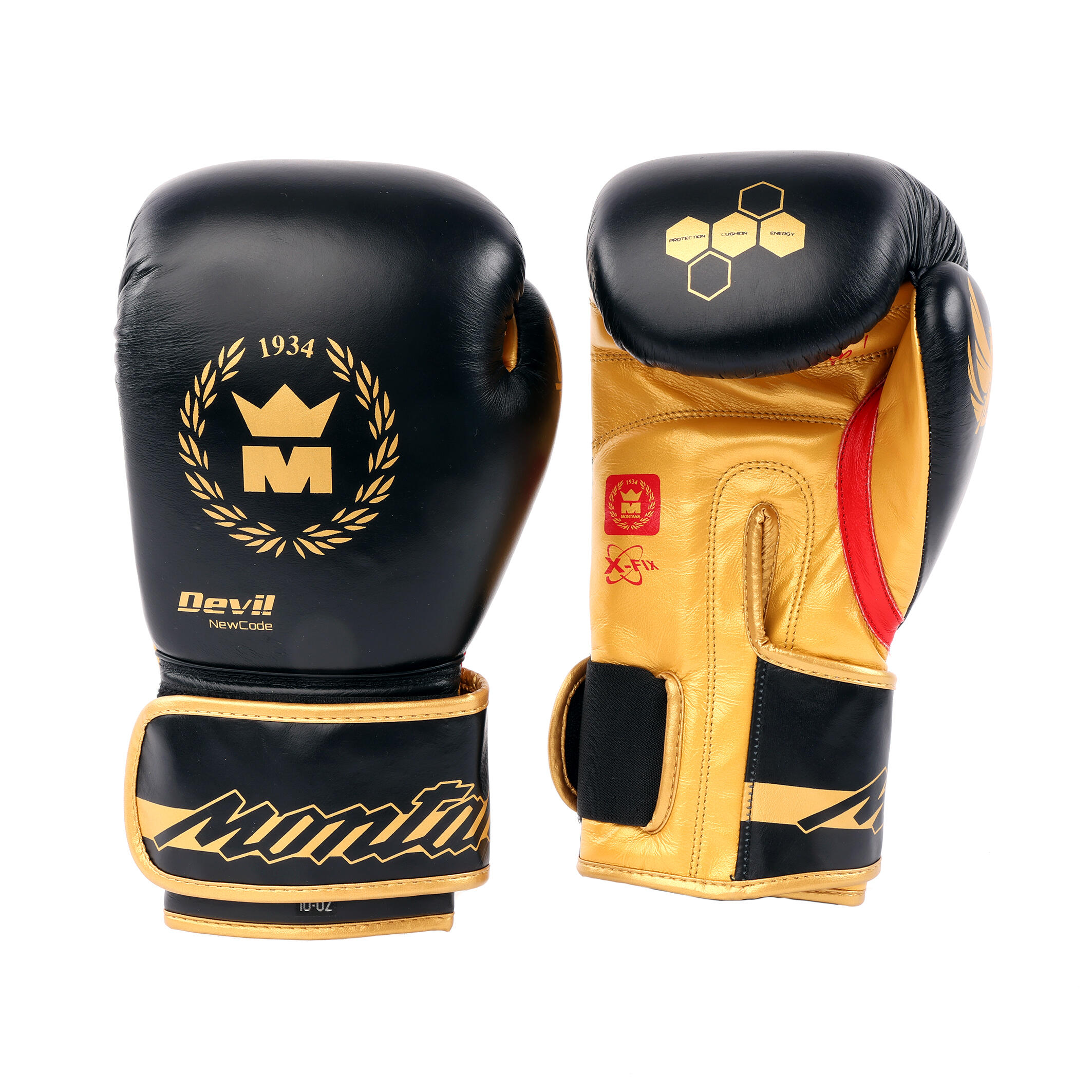 Montana - Gants De Boxe Devil Newcode - Gants De Boxe - Noir - 14 Oz - Decathlon