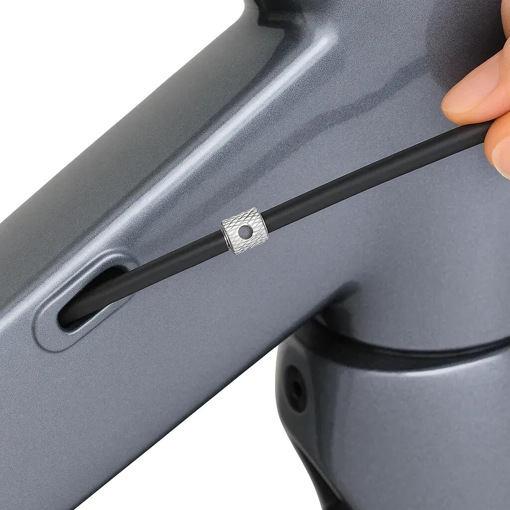 Outil guidage interne câbles vélo – Aluminium argent – 2 pièces 3/4