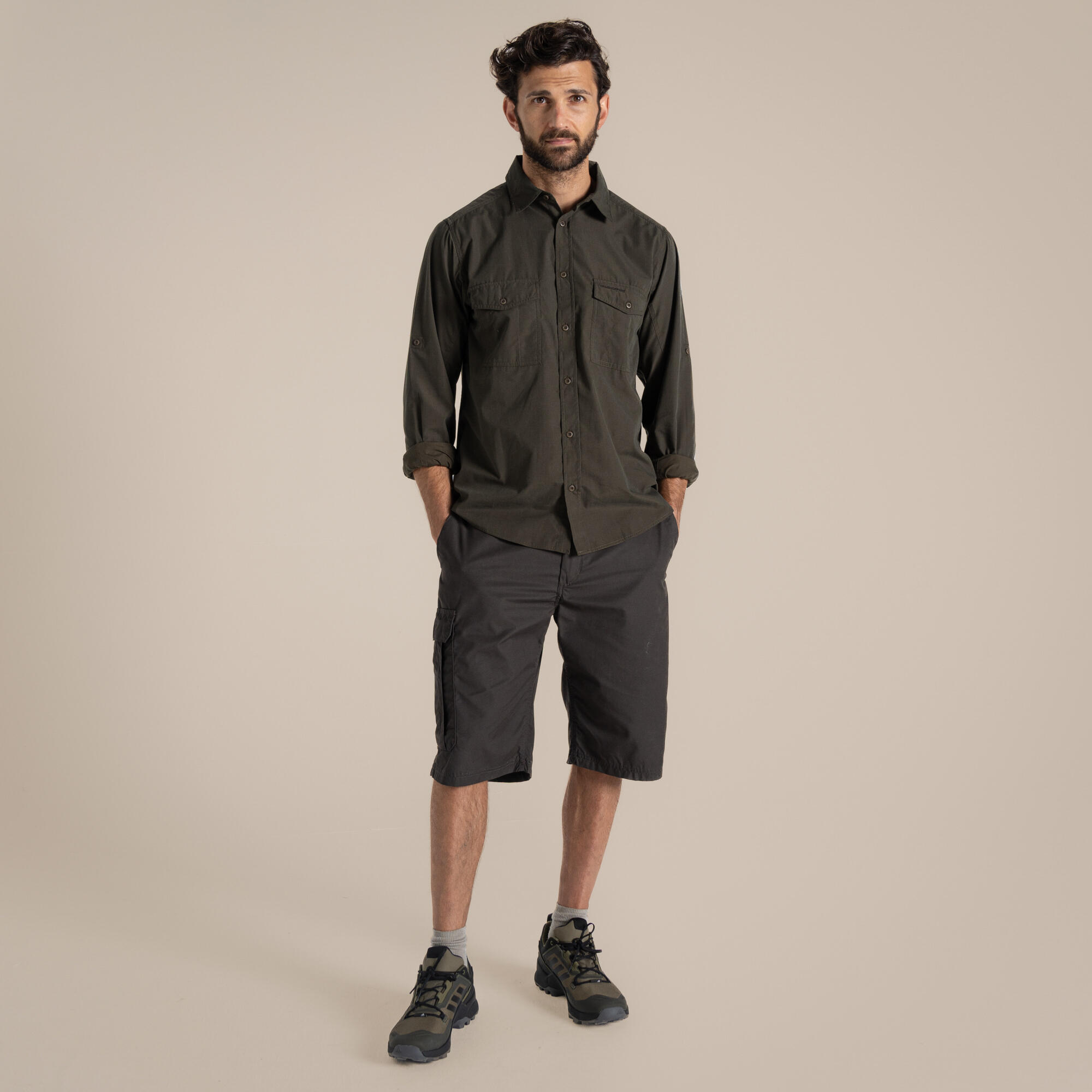 T-shirt Manches Longues Randonnée - Kiwi Homme 3/7