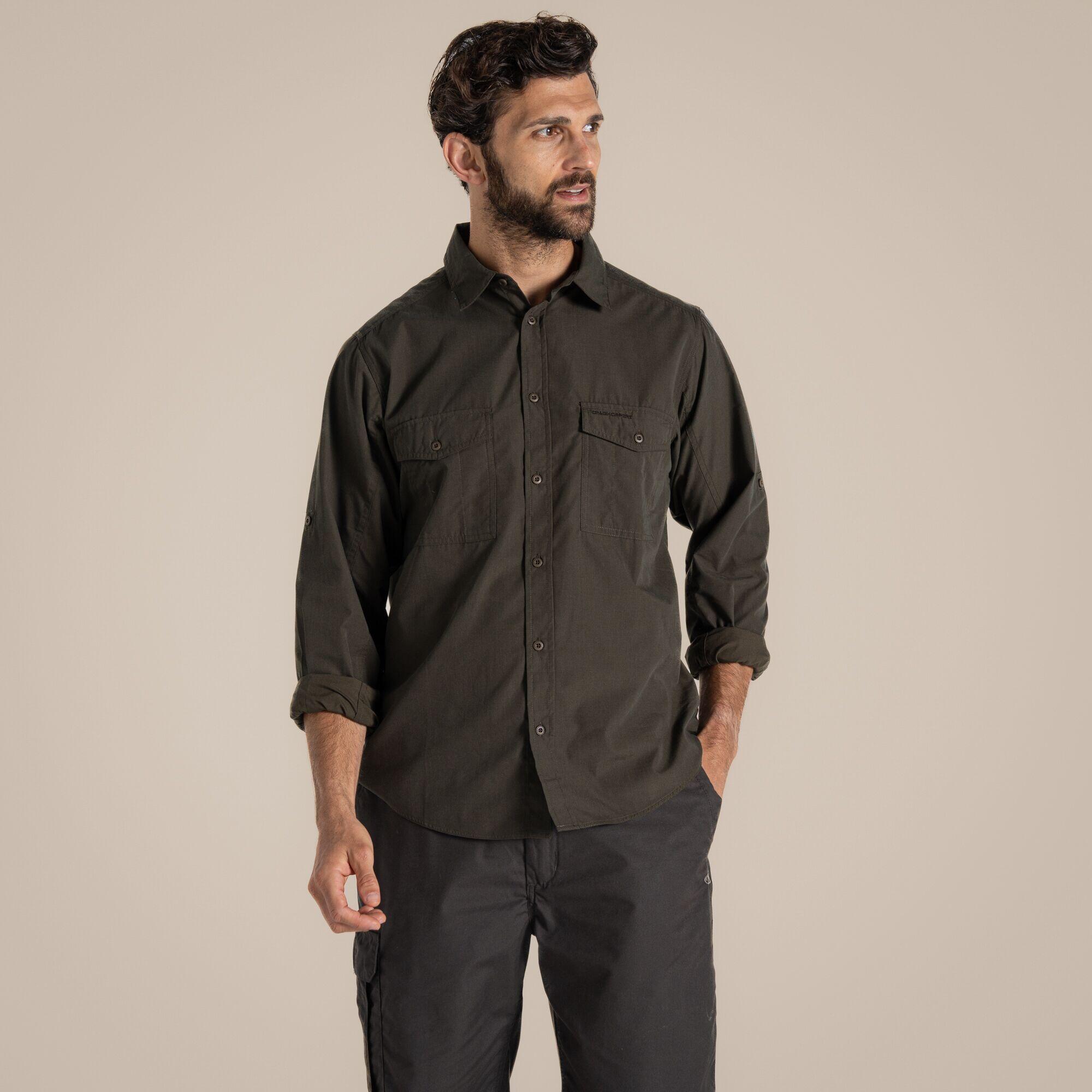 Craghoppers - T-shirt Manches Longues Randonnée - Kiwi Homme - T-shirt Manches Longues - Vert - 40 M - Decathlon