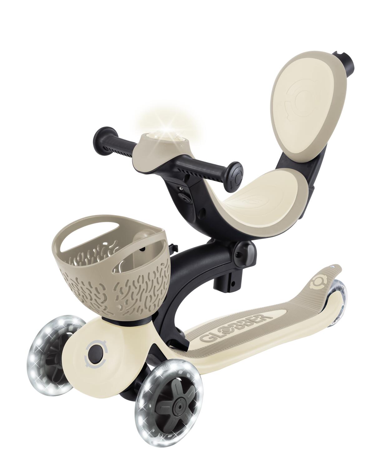 Trottinette évolutive GO-UP BABY 360 LIGHTS - Taupe 9/14