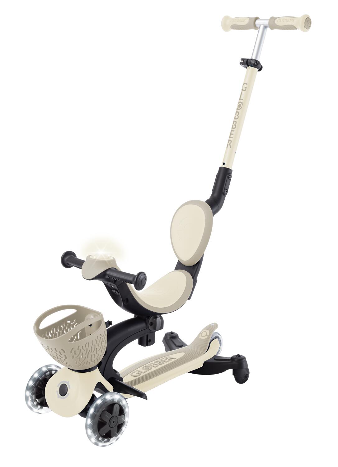 Trottinette évolutive GO-UP BABY 360 LIGHTS - Taupe 8/14
