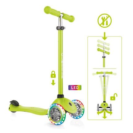 Patinete primo lights verde lima