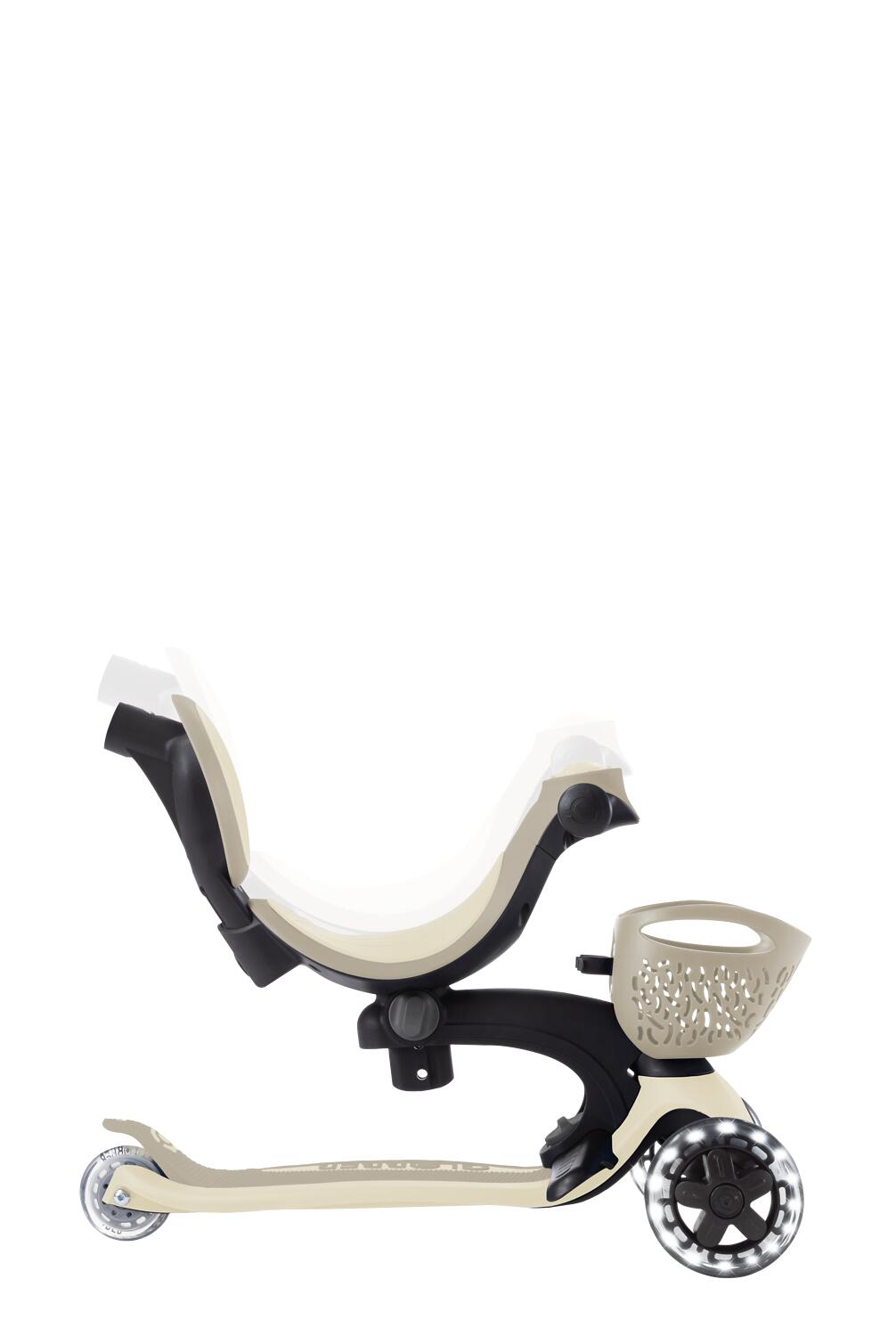 Trottinette évolutive GO-UP BABY 360 LIGHTS - Taupe 12/14