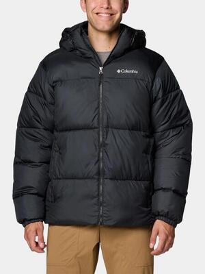 Synthetische donzen jassen heren - columbia puffect ii hooded jacket - black