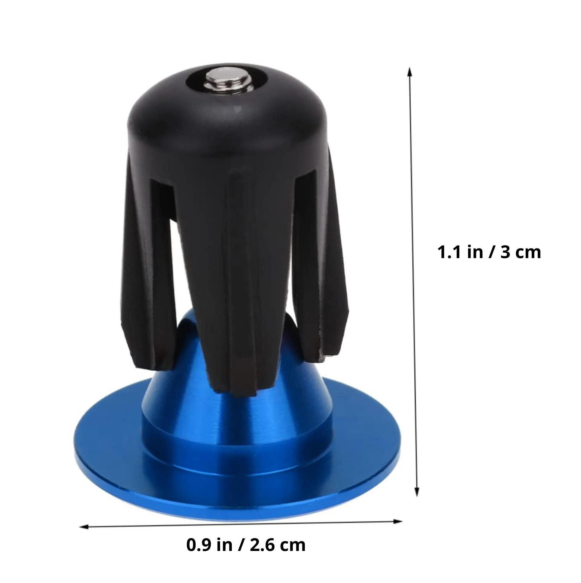 Tappi manubrio bici alluminio 22–24 mm vite M4 blu 19 g/coppia 5/5