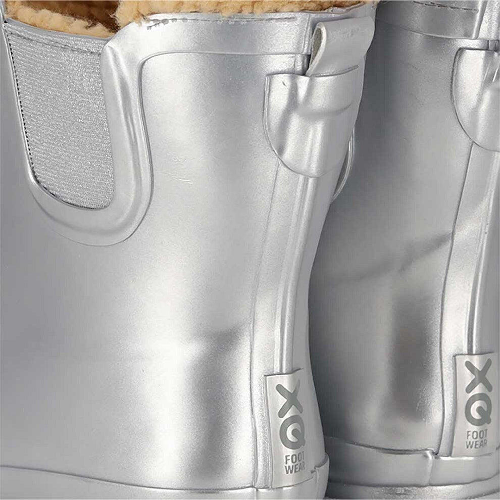 Regenlaarzen Chelsea dames - Metallic - Fake fur voering 3/6