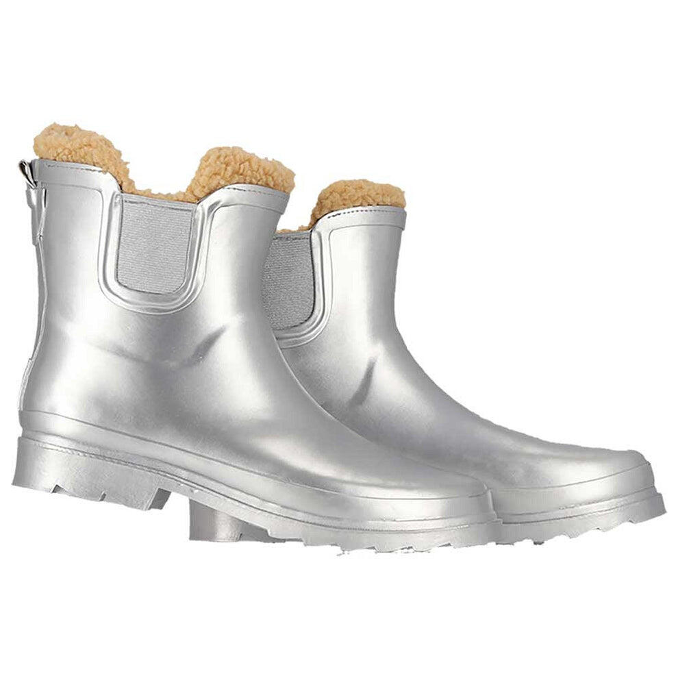 Regenlaarzen Chelsea dames - Metallic - Fake fur voering 2/6