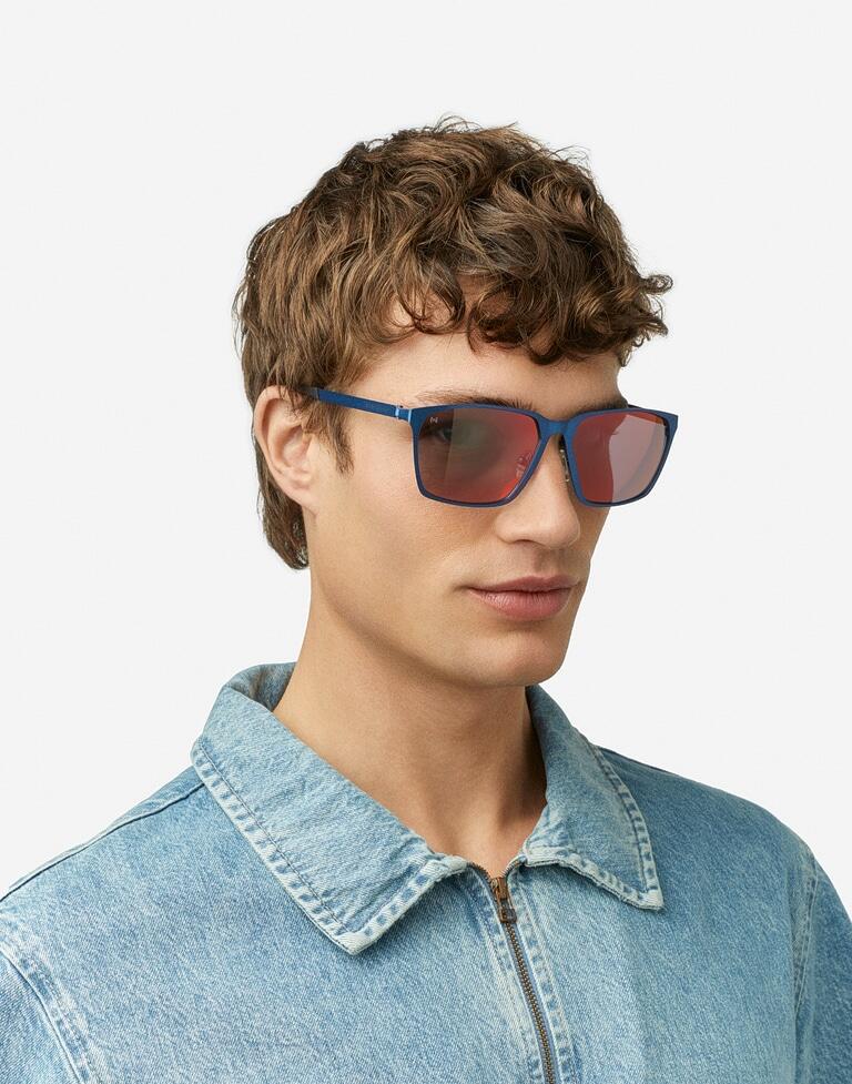 HAWKERS - Lunettes de soleil pour Homme et Femme TRACK FLEX POLARIZED BLUE RUBY 6/8