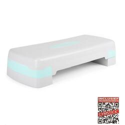 Gymstick Vivid Step Board - Stepper aérobique - Avec vidéos d'exercices en ligne