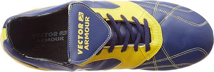 Vector X Armour Fußballschuhe Blau/Gelb – Größe 11 UK / 12 US / 45 EU 5/7