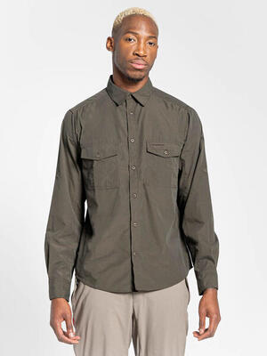 Herren Wandern Langarmshirt - Kiwi