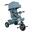 Tricicleta copii 4 in 1 cu maner parental, scaun pliabil, Albastru, 1 – 5 ani