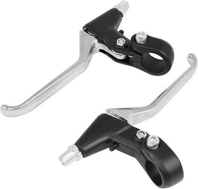 Coppia di Leve per Freno Bici a V Universali Maniglie a 3 Dita in Alluminio EV