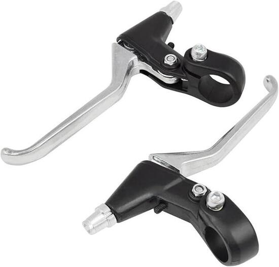 Coppia di Leve per Freno Bici a V Universali Maniglie a 3 Dita in Alluminio EV