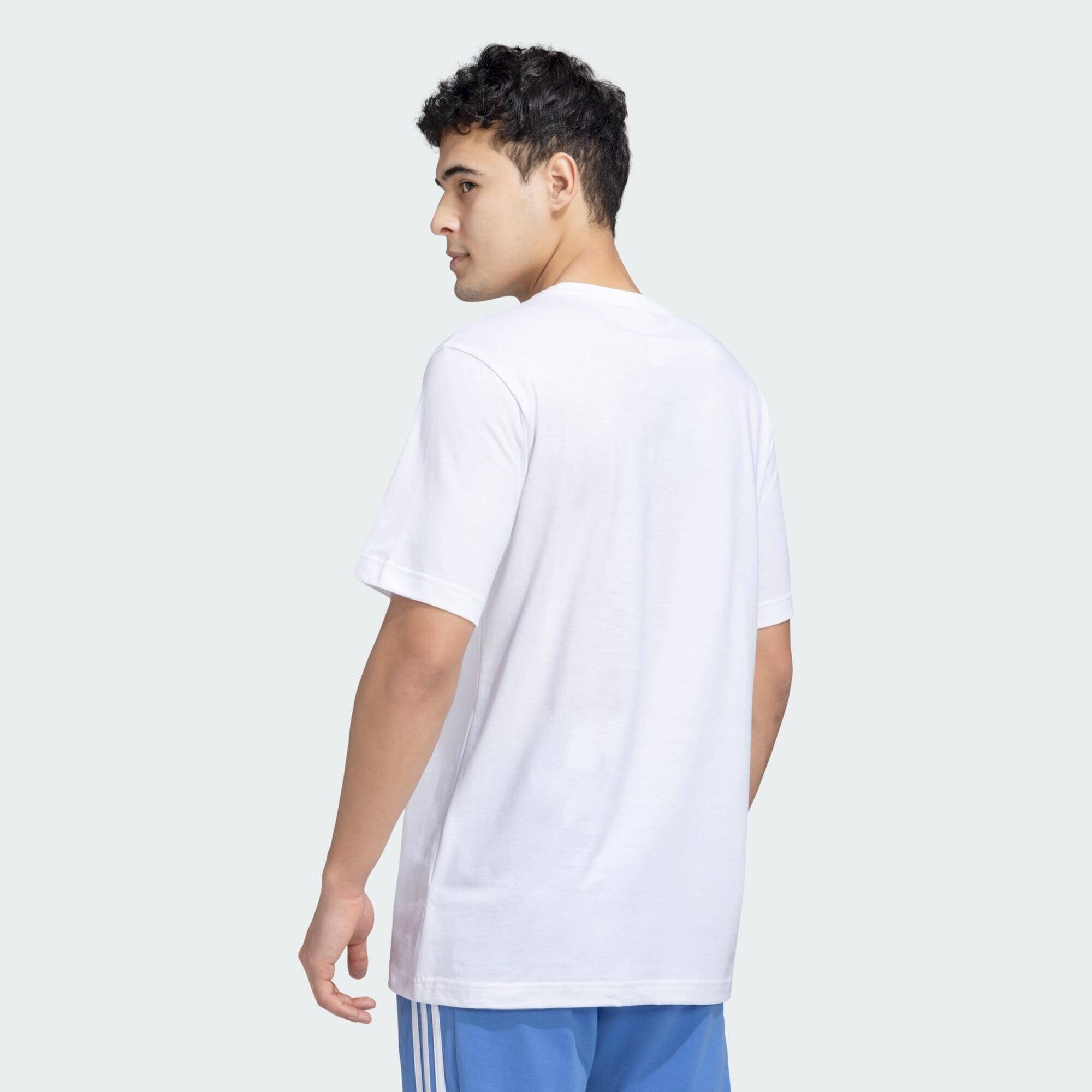 Adidas M C CAMO LOGO T Men Sports T-Shirts White -  3