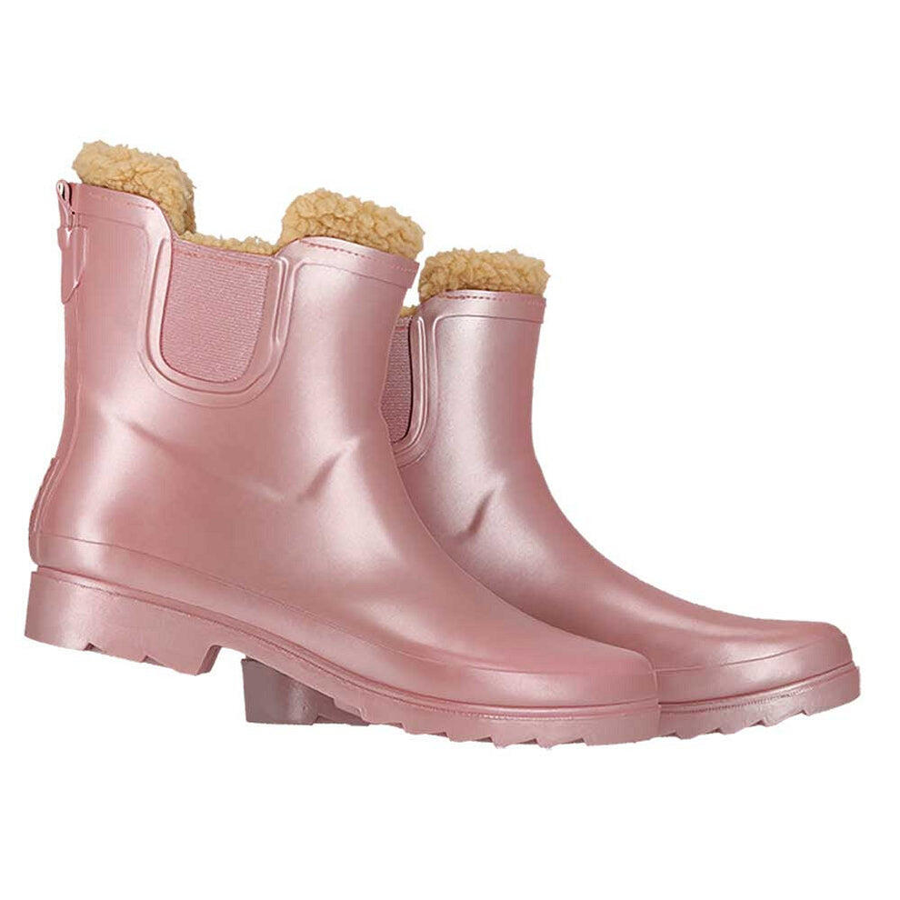 Botas de lluvia Chelsea para mujer - Forro de piel sintética - 100% Caucho 2/5