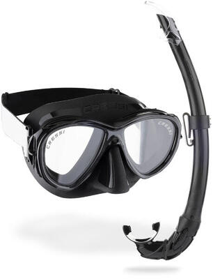 CRESSI Combo Set Samoa & Mexico Nero/Nero Taglia unica Unisex