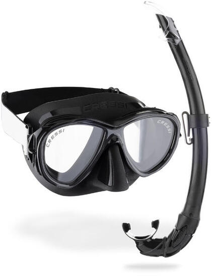 CRESSI Combo Set Samoa & Mexico Nero/Nero Taglia unica Unisex