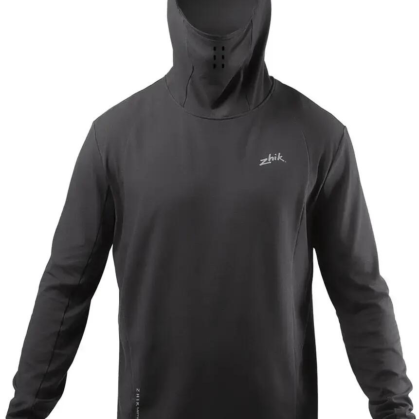 Motion Long Sleeve Hooded Top - Anthracrite
