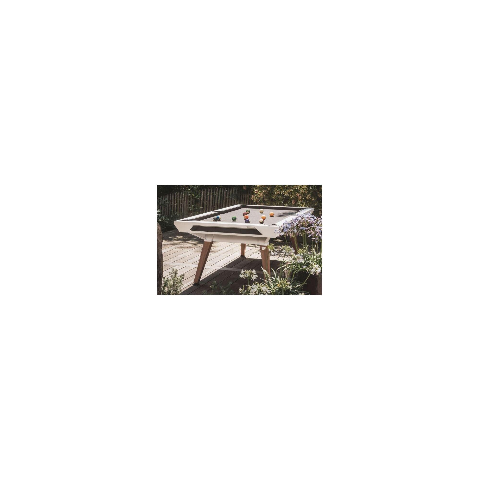 Masă de biliard exterior Cornilleau Origin - HPL 12mm, oţel, 215x120 cm, Alb