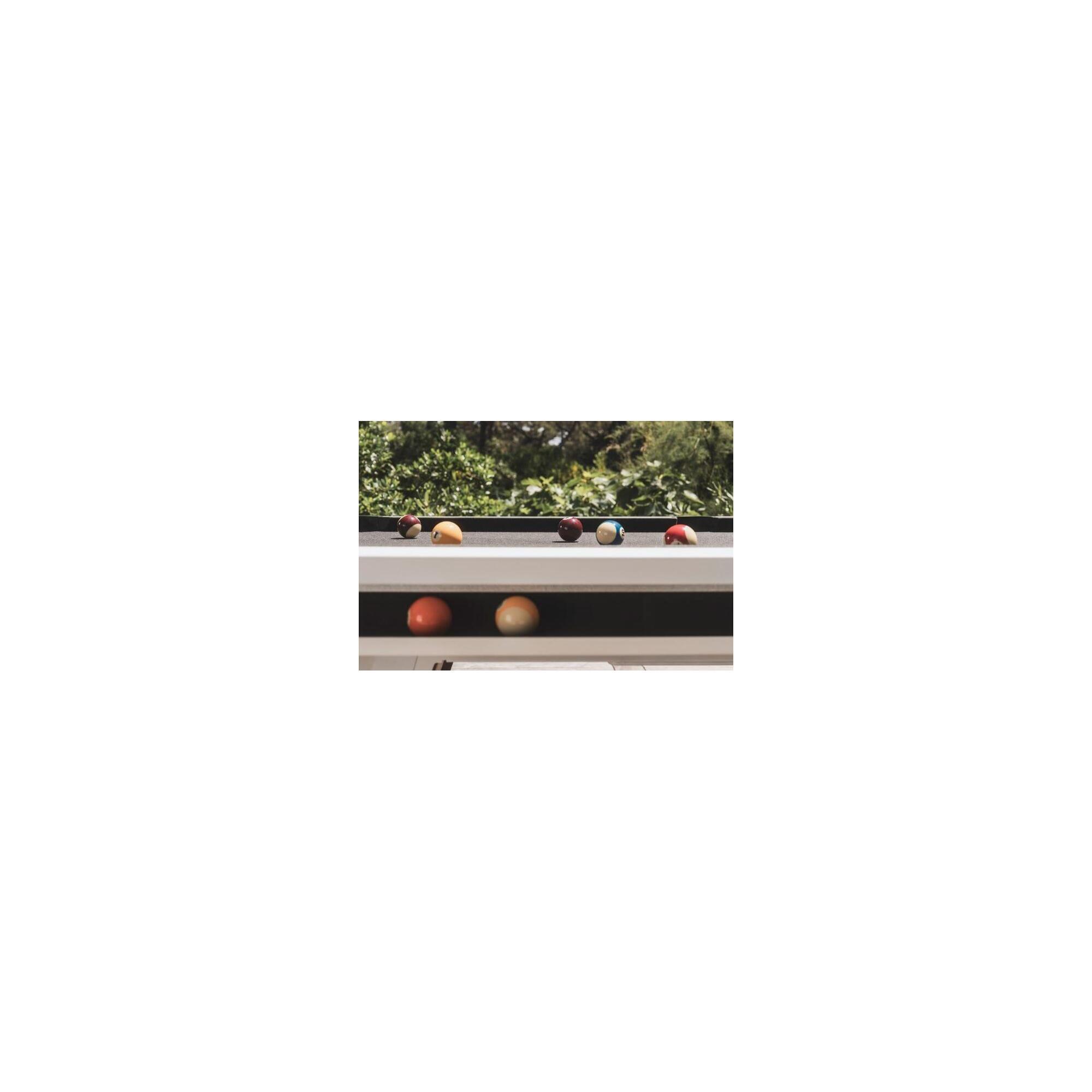 Masă de biliard exterior Cornilleau Origin - HPL 12mm, oţel, 215x120 cm, Alb
