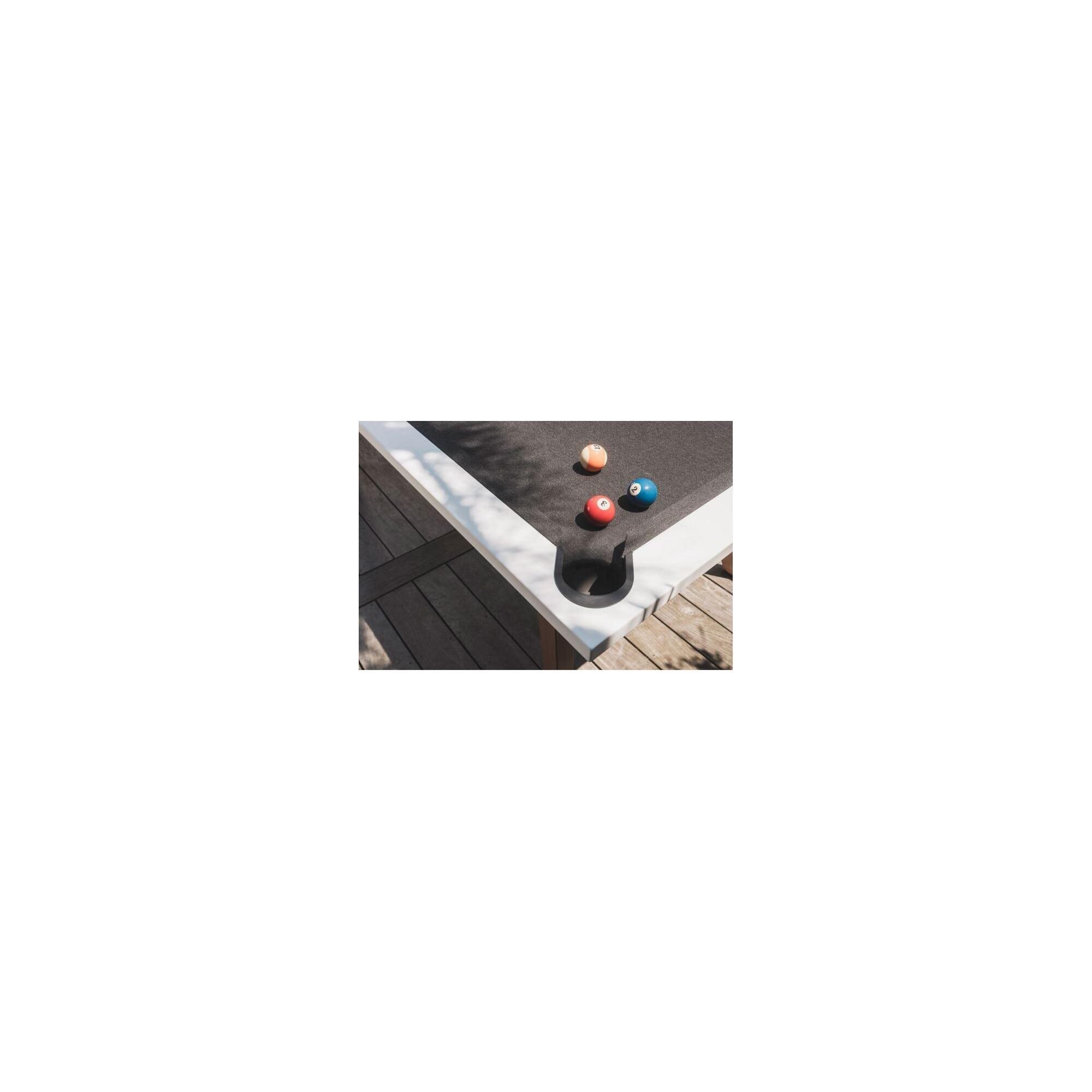 Masă de biliard exterior Cornilleau Origin - HPL 12mm, oţel, 215x120 cm, Alb