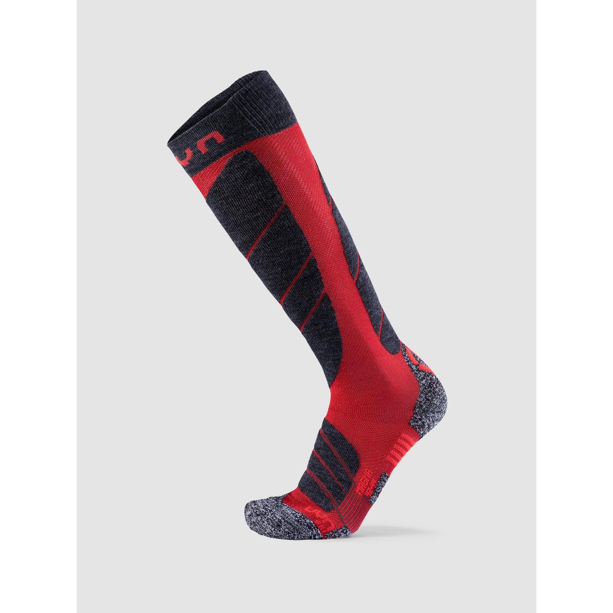 Uyn - Ski Magma Socks - Chaussettes - Noir|rouge - 39/42 - Decathlon