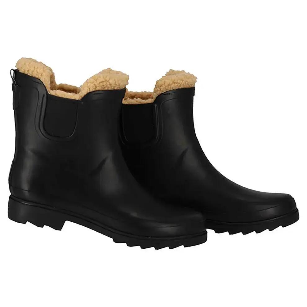 Chelsea regenlaarzen dames - Fake fur voering - 100% Rubber 2/6