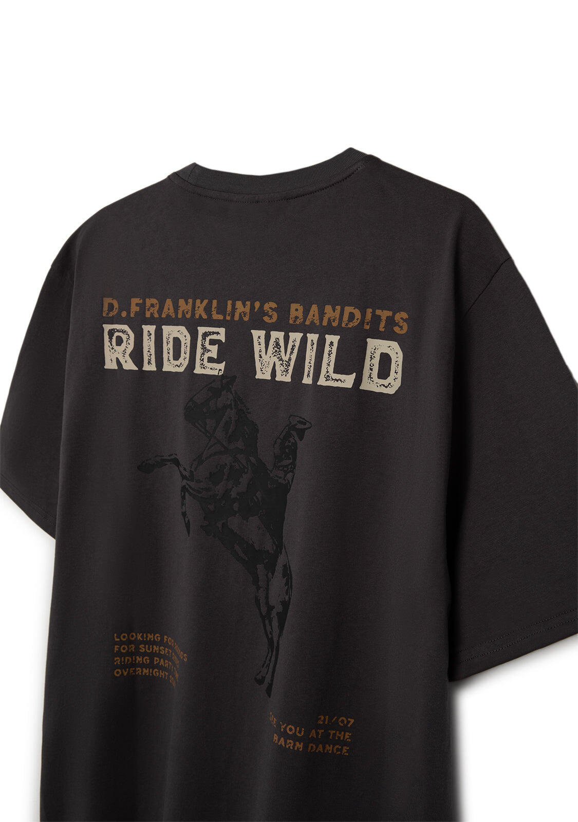 Camiseta Hombre Ride Wild Antracita 4/4