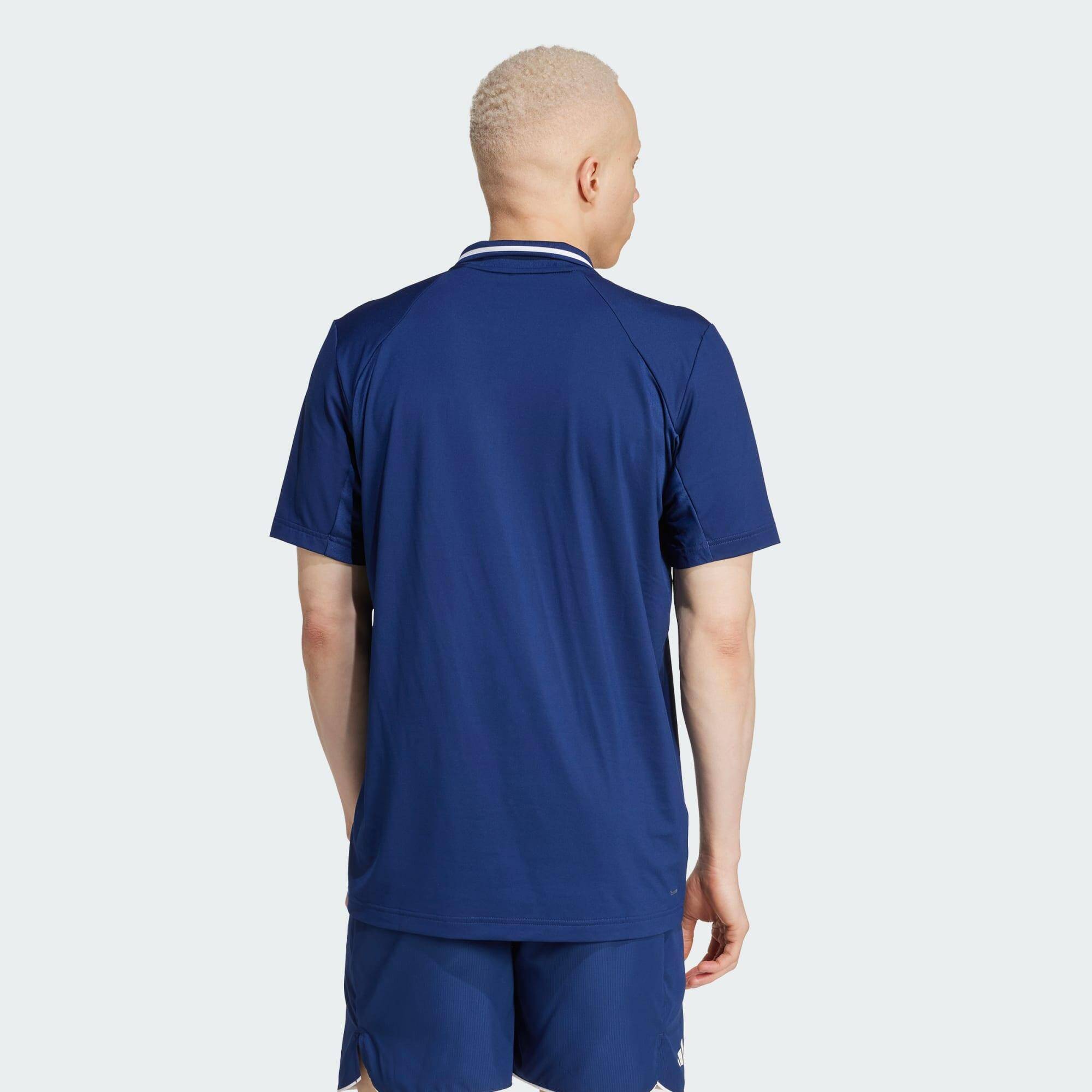 Adidas CLUB PIQUE POLO Men Tennis Polo Shirts Blue -  2