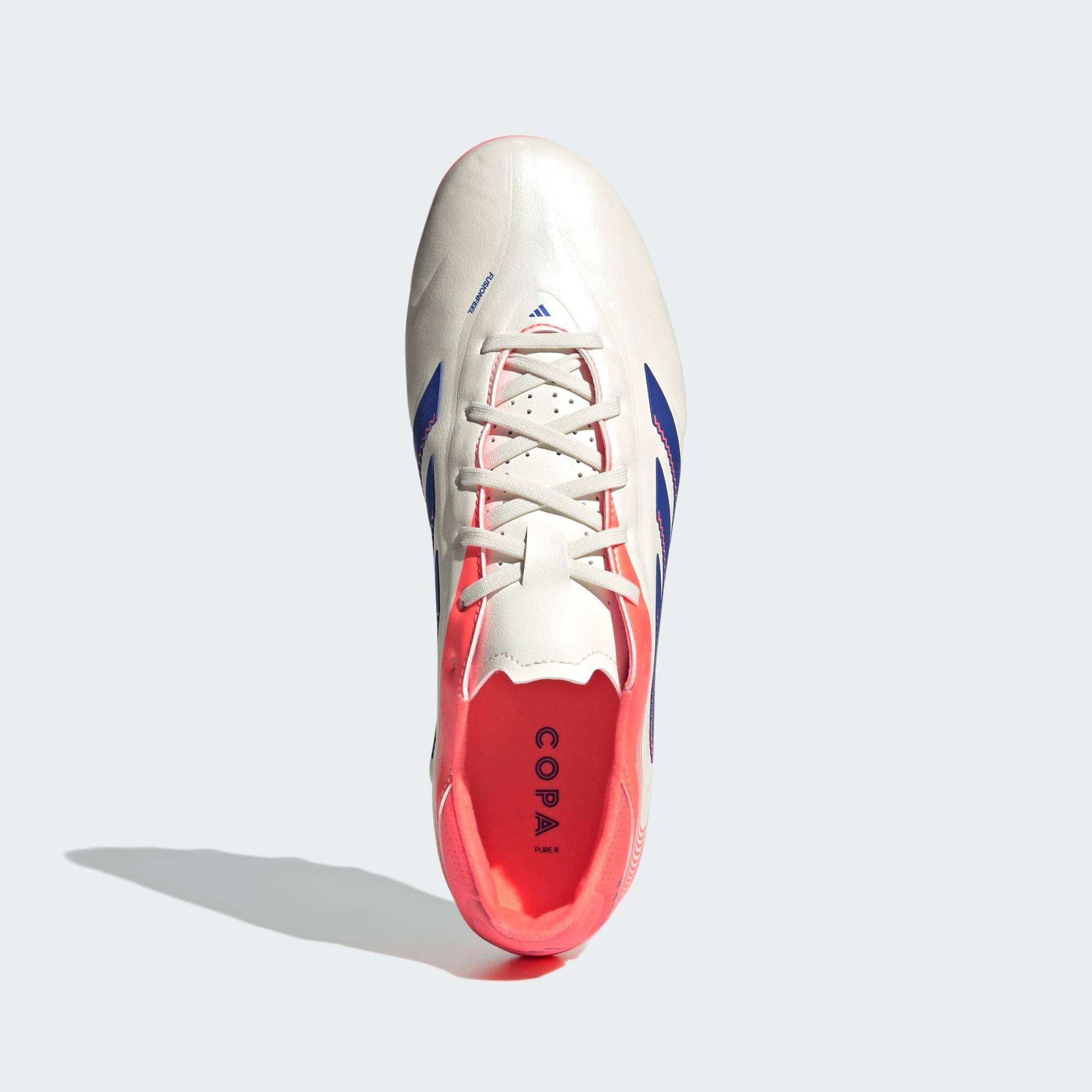 Adidas COPA PURE III LEAGUE FG/MG Unisex Football Shoes White -  4
