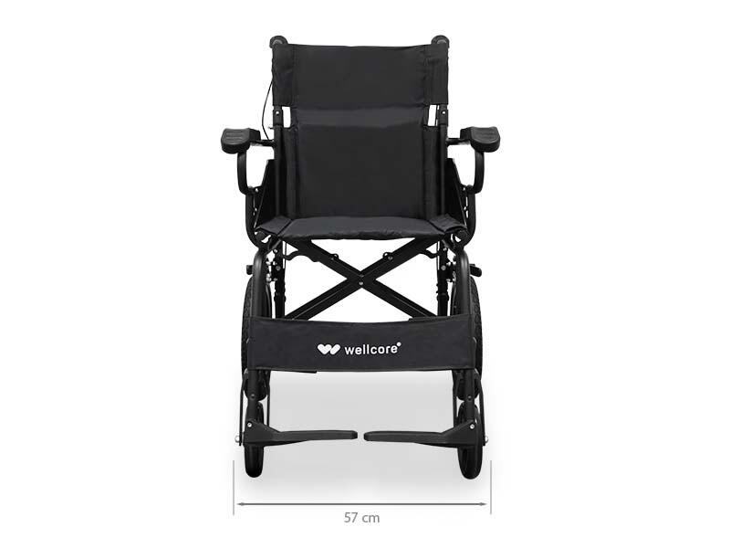 Fauteuil roulant pliant Wellcore pour le transfert 4/5