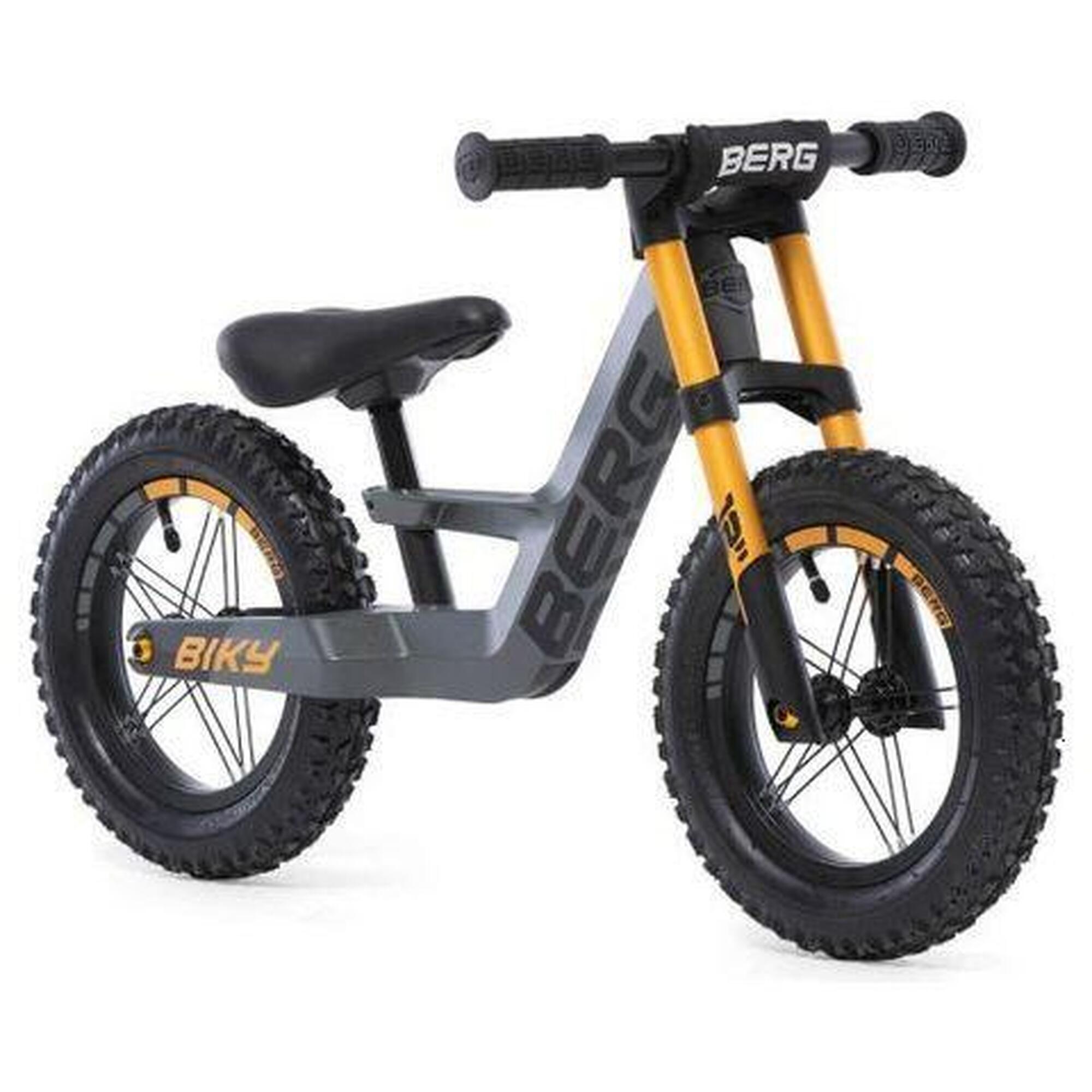 BERG Odrážedlo pro Děti, 2,5+ Let, 12 Palců, Biky Cross Šedá