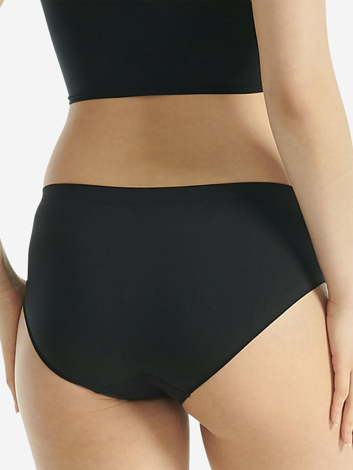 Hipster bequeme Panty Damen - Sport Active Light Flex schwarz 5/6