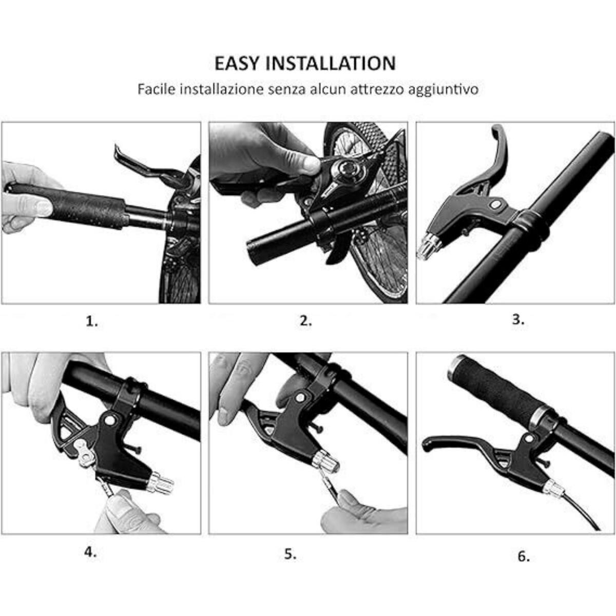 Coppia Di Leve Freno Per Mountain Bike A 3 Dita In Alluminio Newton V Brake 23697 Coppia Di Leve Freno Per Mountain Bike A 3 Dita In Alluminio Newton V Brake 23697