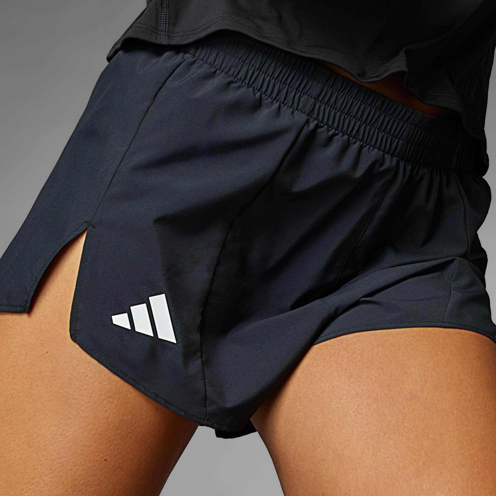 Adidas ADIZERO E SHORT Women Running Shorts Black