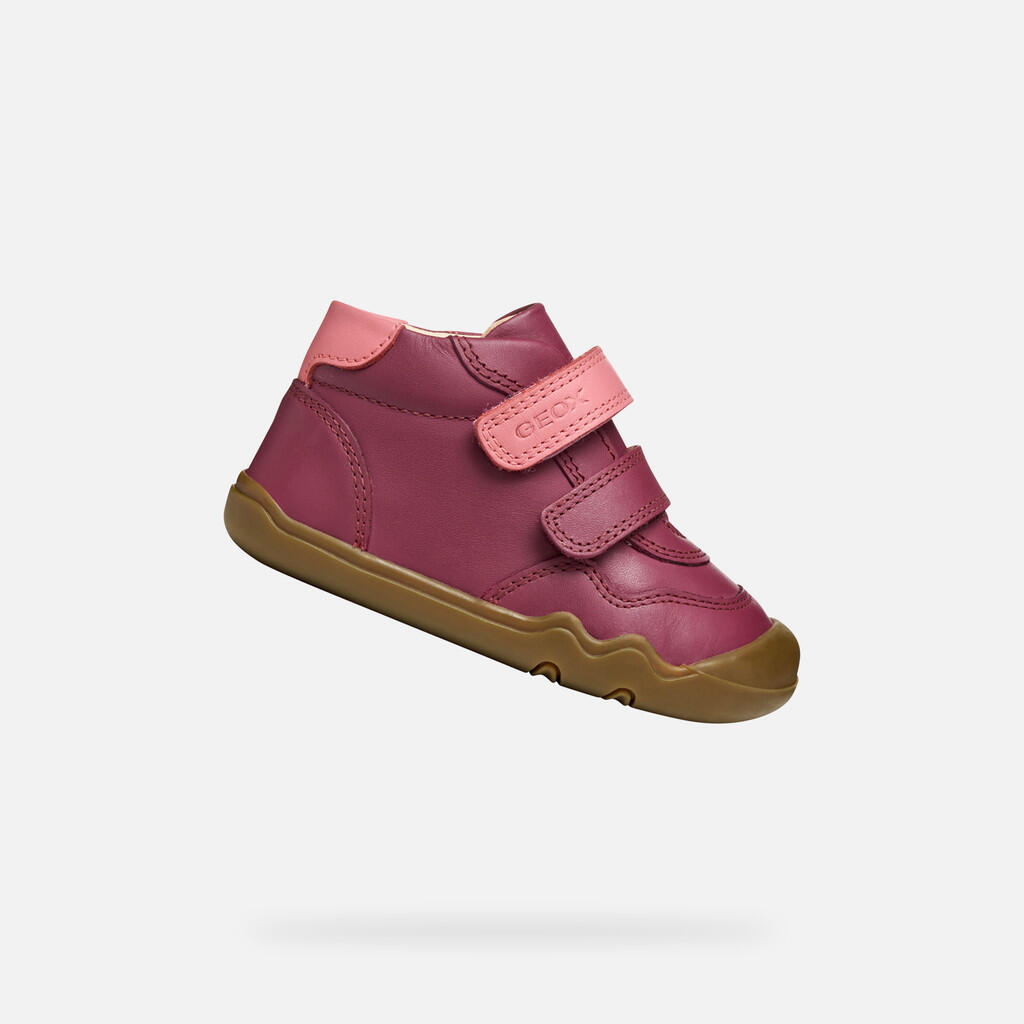 Geox - Baskets Bébé Fille B Steppieup Girl Violet Foncé/rose Foncé - Bottes - Rose|violet - Decathlon
