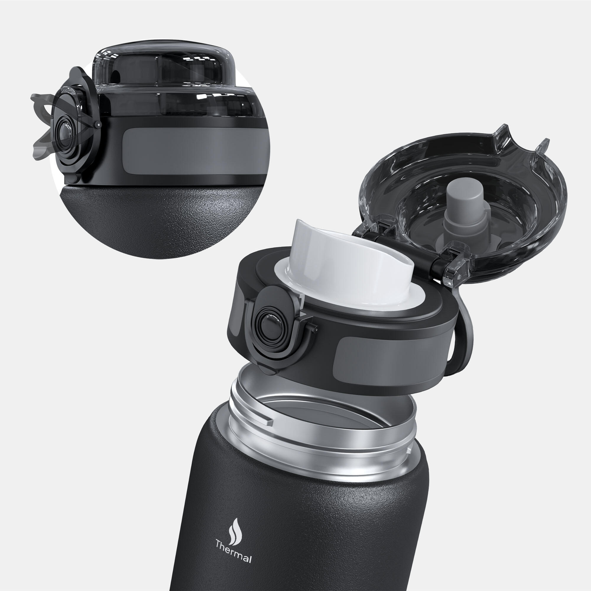 Botella térmica ZIPRO - Acero inoxidable premium, sin BPA 5/7