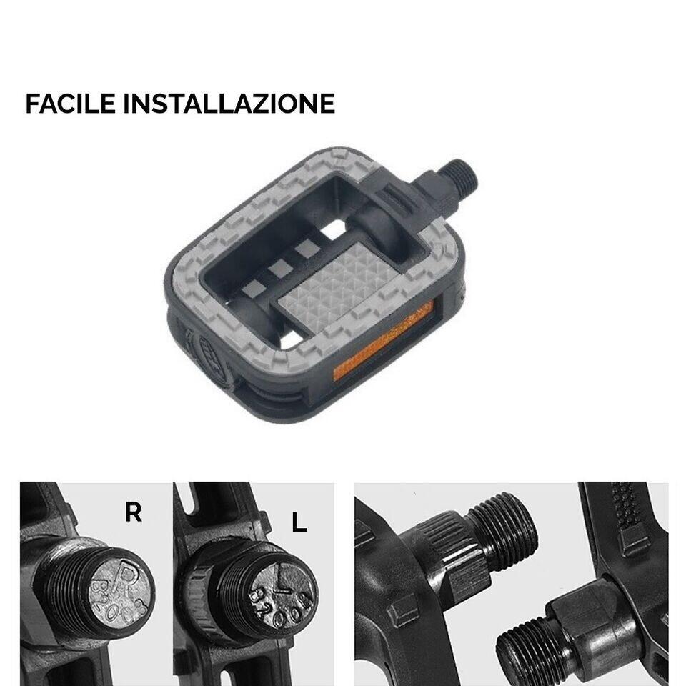 coppia pedali plastica 9/16 EV 5/6